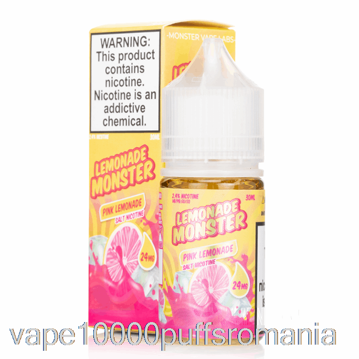 Vape Romania Pink Limonade - Limonade Monster Sare - 30ml 24mg